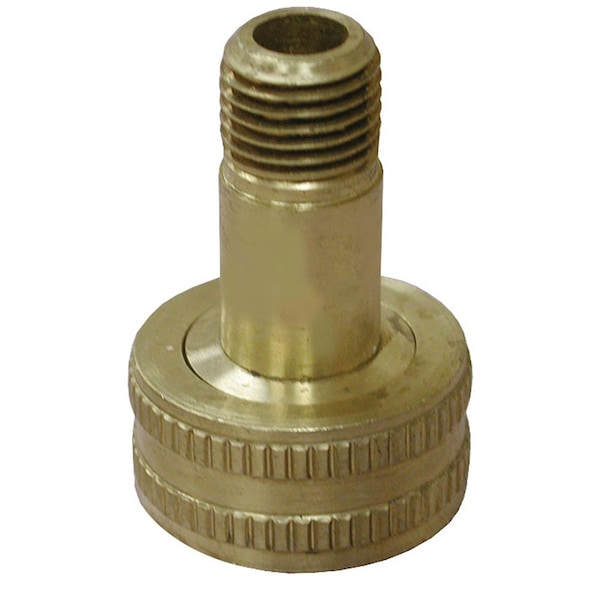 Jones Stephens 1/4in. FHT Swivel x 3/4in. MPT Brass Garden Hose Adapter G20045 - main